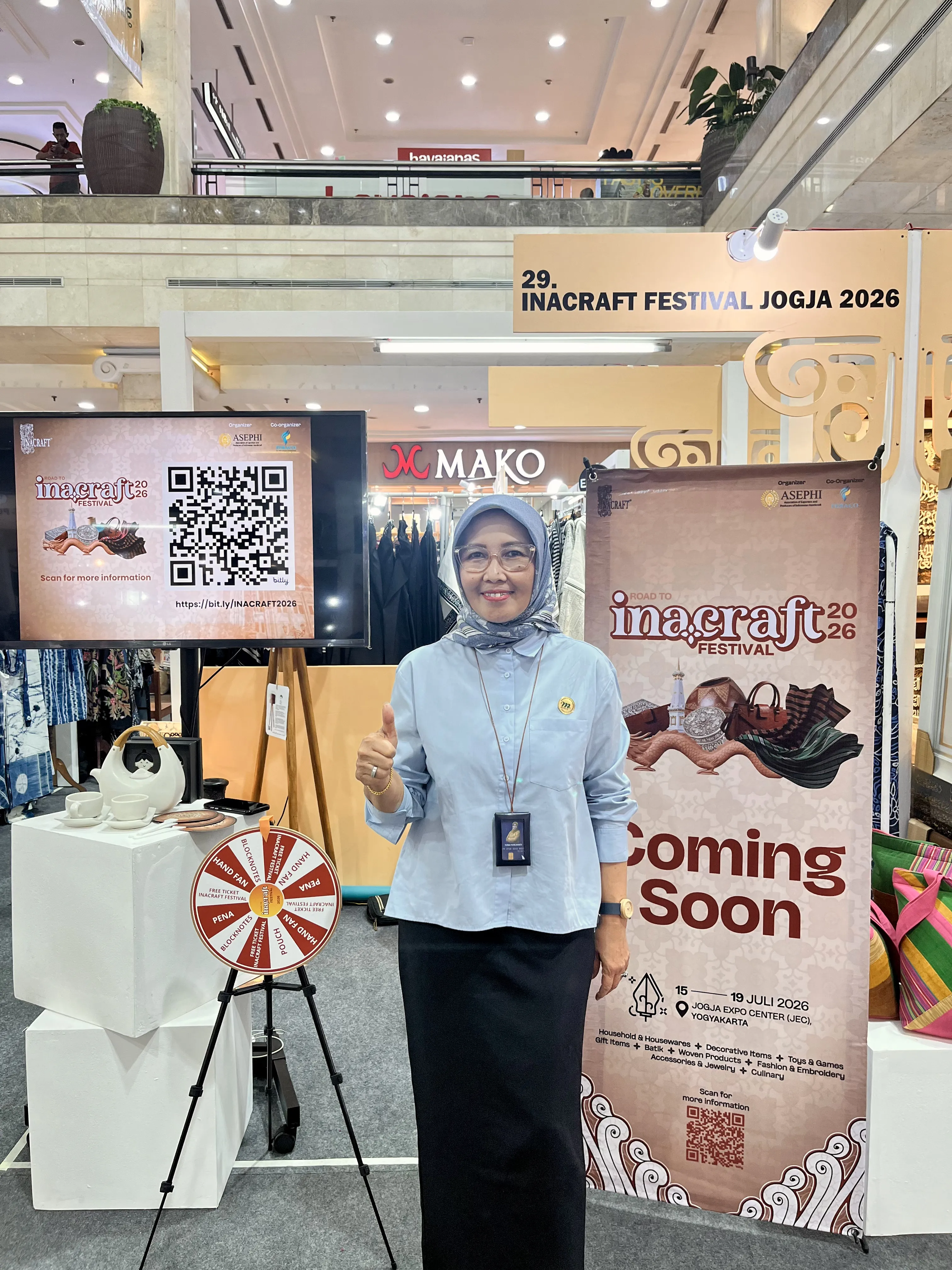 Booth Road to INACRAFT di Jogja WOW